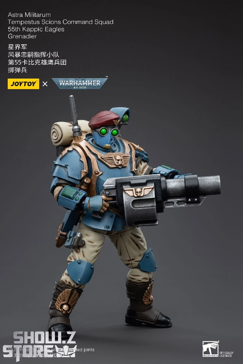 JoyToy Source 1/18 Warhammer 40K Astra Militarum Tempestus Scions Command Squad 55th Kappic Eagles Grenadier 12 JoyToy Source 1/18 Warhammer 40K Astra Militarum Tempestus Scions Command Squad 55th Kappic Eagles Grenadier - Image 10