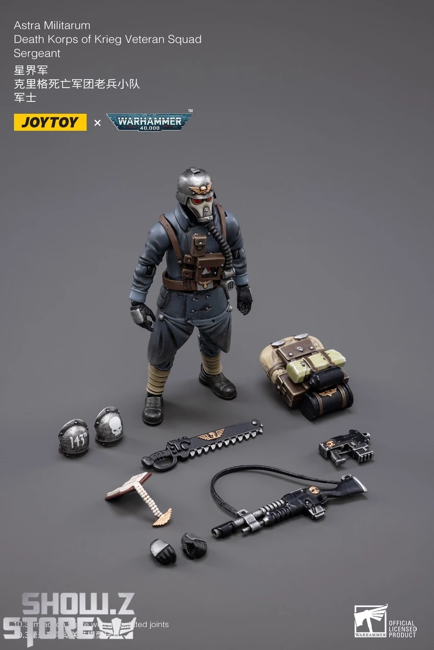 JoyToy Source 1/18 Warhammer 40K Death Korps Of Krieg Veteran Squad Sergeant 6 JoyToy Source 1/18 Warhammer 40K Death Korps Of Krieg Veteran Squad Sergeant - Image 4