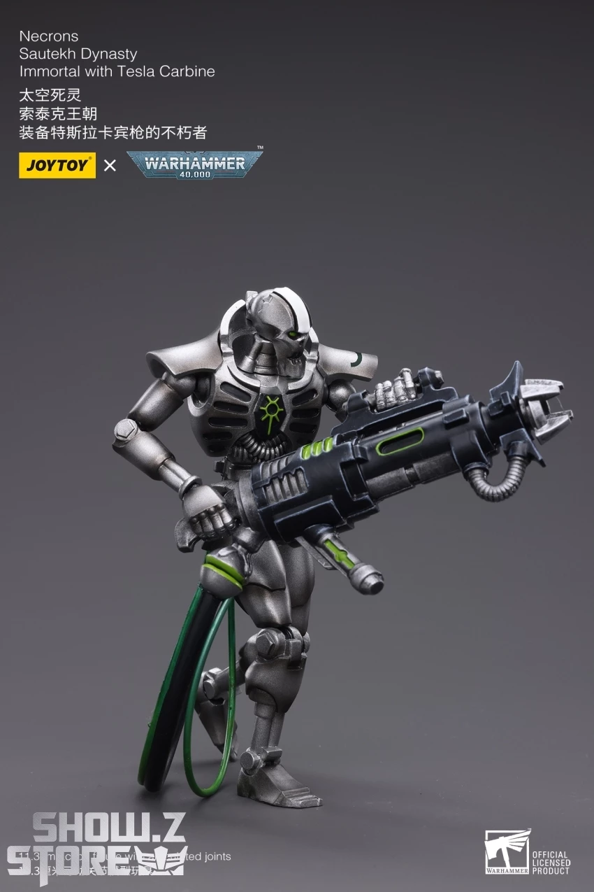 JoyToy Source 1/18 Warhammer 40K Necrons Sautekh Dynasty Immortal With Tesla Carbine 9 JoyToy Source 1/18 Warhammer 40K Necrons Sautekh Dynasty Immortal With Tesla Carbine - Image 7