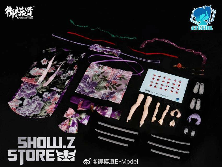 Eastern Model 1/12 ATK Girl Yorya’s Formal Wear Long-sleeved Kimono Set 4 Eastern Model 1/12 ATK Girl Yorya’s Formal Wear Long-sleeved Kimono Set - Image 2