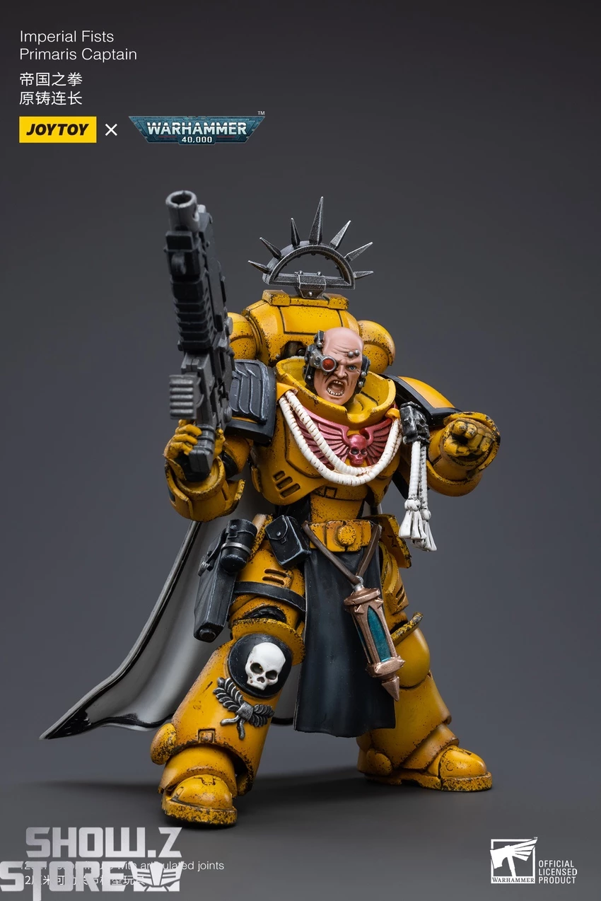 JoyToy Source 1/18 Warhammer 40K Imperial Fists Primaris Captain 9 JoyToy Source 1/18 Warhammer 40K Imperial Fists Primaris Captain - Image 7