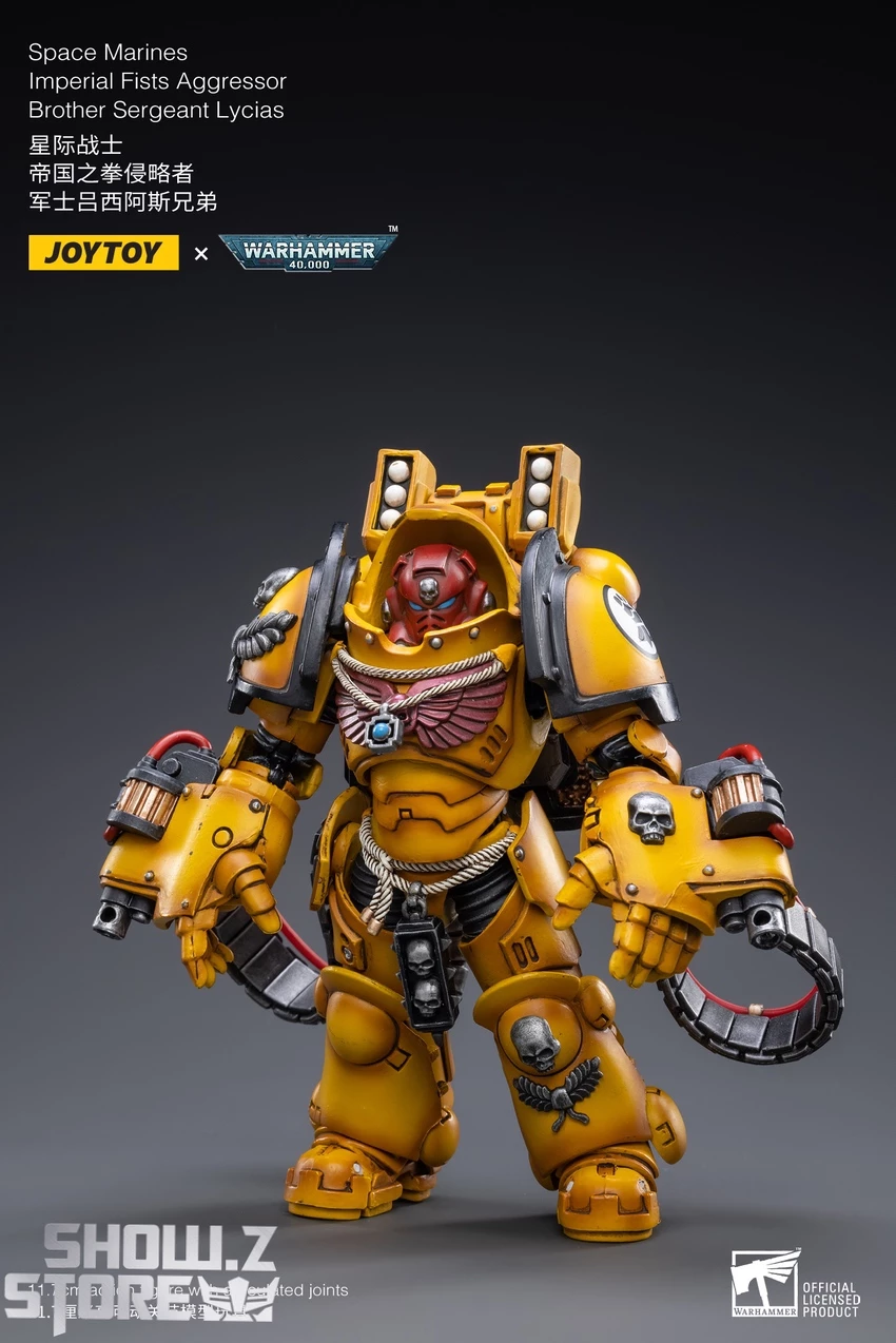 JoyToy Source 1/18 Warhammer 40K Imperial Fists Intercessors Brother Sergeant Lycias 5 JoyToy Source 1/18 Warhammer 40K Imperial Fists Intercessors Brother Sergeant Lycias - Image 3