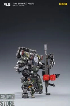 JoyToy Source 1/24 H07 Steel Bone Firepower Mecha Olive Version W/ Pilot -Action Figures Store 1b07b9d683