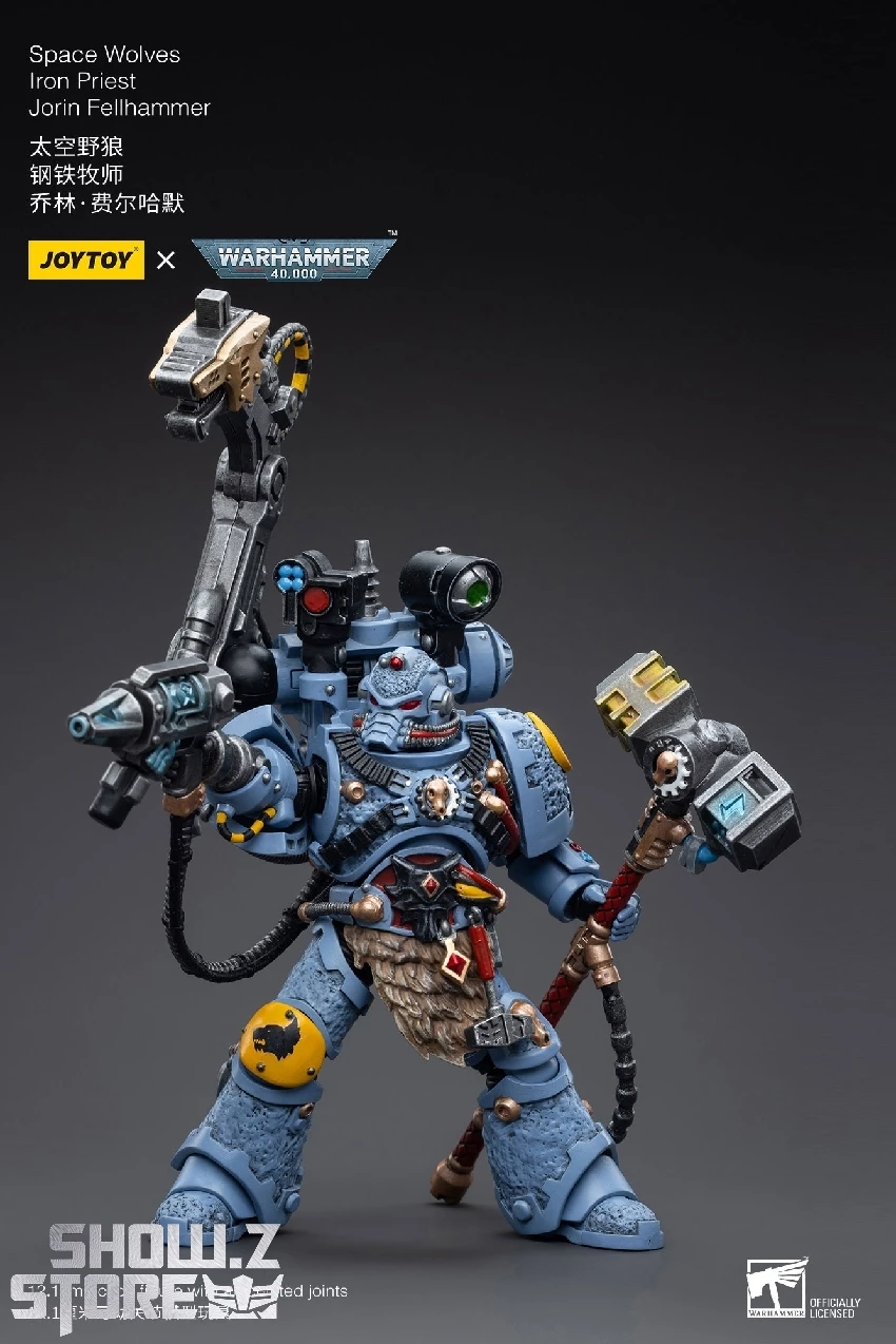 JoyToy Source 1/18 Warhammer 40k Space Wolves Iron Priest Jorin Fellhammer 12 JoyToy Source 1/18 Warhammer 40k Space Wolves Iron Priest Jorin Fellhammer - Image 10