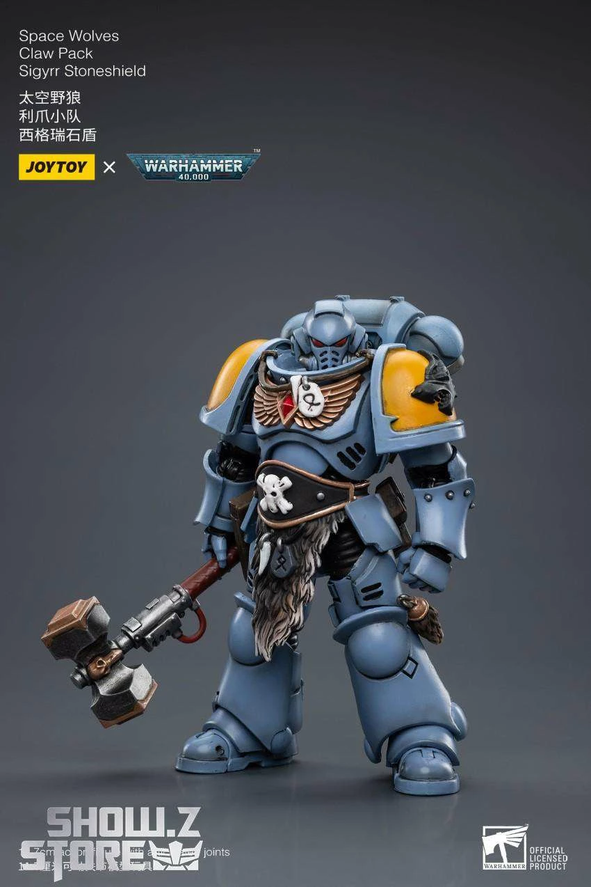 JoyToy Source 1/18 Warhammer 40K Space Wolves Claw Pack Sigyrr Stoneshield 5 JoyToy Source 1/18 Warhammer 40K Space Wolves Claw Pack Sigyrr Stoneshield - Image 3