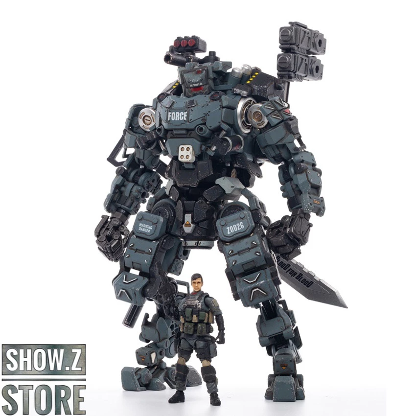 JoyToy Source 1/24 Steel Bone W/ Pilot Blue Grey Version 8 JoyToy Source 1/24 Steel Bone W/ Pilot Blue Grey Version - Image 6