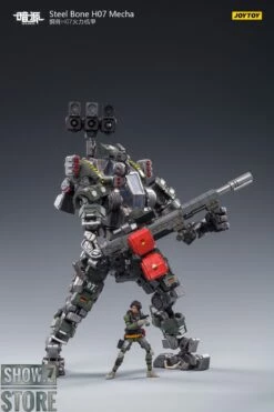 JoyToy Source 1/24 H07 Steel Bone Firepower Mecha Olive Version W/ Pilot -Action Figures Store 2d194186cd