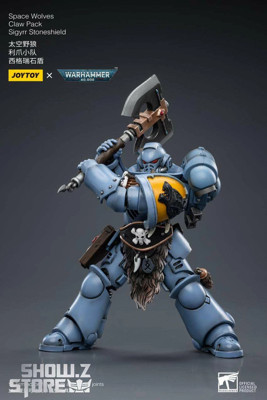 JoyToy Source 1/18 Warhammer 40K Space Wolves Claw Pack Sigyrr Stoneshield 16 JoyToy Source 1/18 Warhammer 40K Space Wolves Claw Pack Sigyrr Stoneshield - Image 14