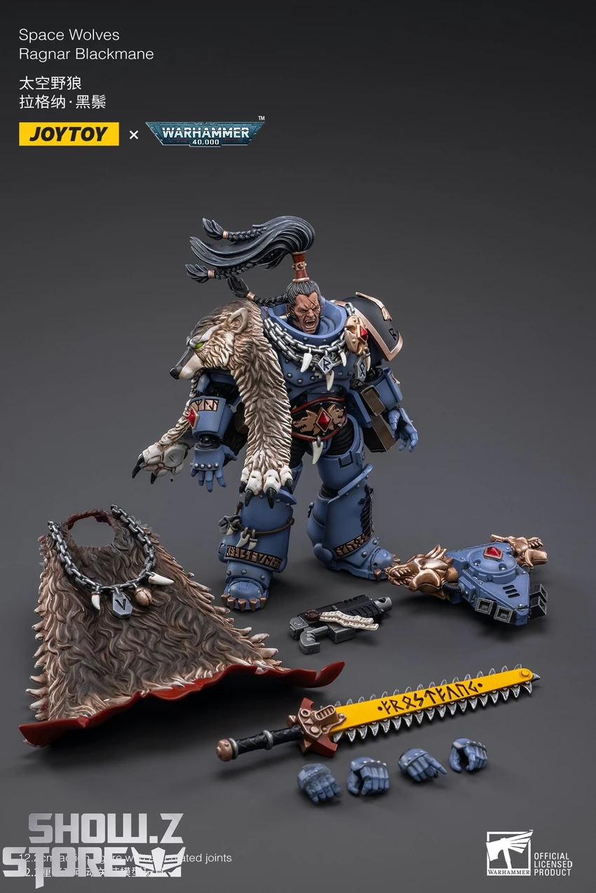 JoyToy Source 1/18 Warhammer 40K Space Wolves Ragnar Blackmane 12 JoyToy Source 1/18 Warhammer 40K Space Wolves Ragnar Blackmane - Image 10