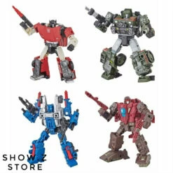 Takara TOMY War For Cybertron Siege Deluxe Wave 1 Sideswipe Hound Cog Skytread Set Of 4 -Action Figures Store 39791b7a91