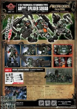 Toys Alliance 1/35 ARC-17 Yggdrasill Arche-Soilder Squad Standard Type Set Of 3 23 Toys Alliance 1/35 ARC-17 Yggdrasill Arche-Soilder Squad Standard Type Set Of 3 -Action Figures Store 3f38cca180