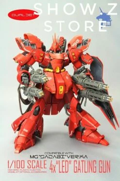 Zhile ZL MG 1/100 4X Sazabi MSN-04 Gatling Gun Add On Kit W/ LED -Action Figures Store 40dec9dada