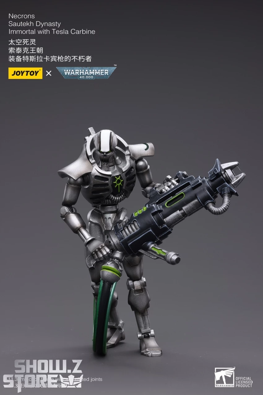 JoyToy Source 1/18 Warhammer 40K Necrons Sautekh Dynasty Immortal With Tesla Carbine 7 JoyToy Source 1/18 Warhammer 40K Necrons Sautekh Dynasty Immortal With Tesla Carbine - Image 5