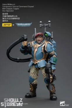 JoyToy Source 1/18 Warhammer 40K Astra Militarum Tempestus Scions Command Squad 55th Kappic Eagles Vox Operator -Action Figures Store 427a4d27d0