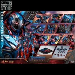 Hot Toys HotToys HT MMS547D34 1/6 Avengers: Endgame Iron Patriot Iron Man Collectible Figure -Action Figures Store 492e738c28