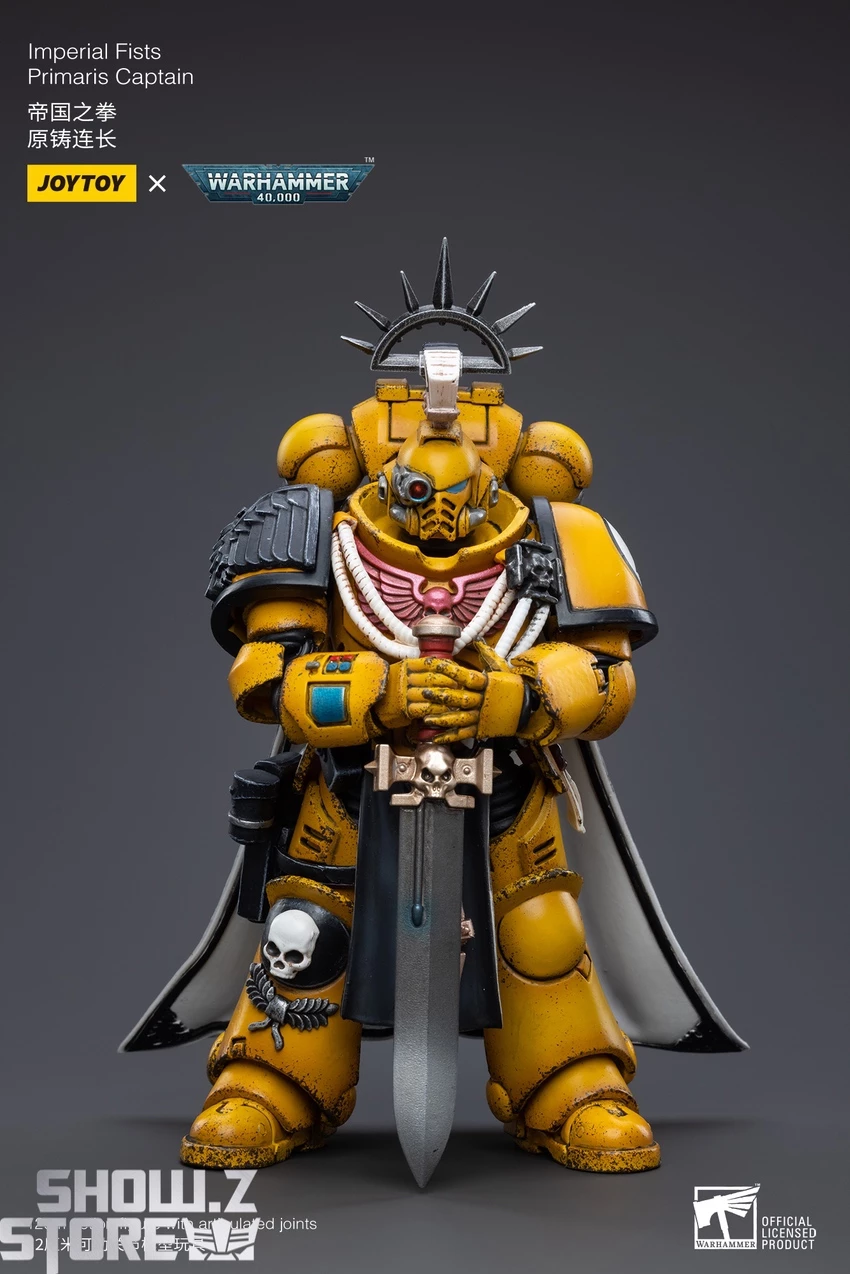 JoyToy Source 1/18 Warhammer 40K Imperial Fists Primaris Captain 7 JoyToy Source 1/18 Warhammer 40K Imperial Fists Primaris Captain - Image 5