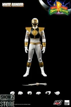 Threezero Studio 1/6 Mighty Morphin Power Rangers White Ranger -Action Figures Store 583db53d5d