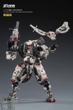 JoyToy Source 1/18 X-HLA01 Hurricane Light Assault Dual Mode Mecha White -Action Figures Store 5969923fef
