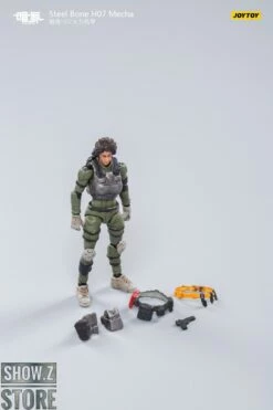 JoyToy Source 1/24 H07 Steel Bone Firepower Mecha Olive Version W/ Pilot -Action Figures Store 5a6f14239b