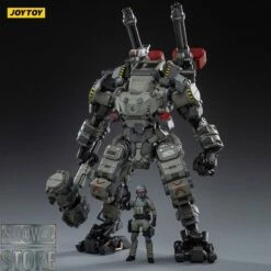 JoyToy Source 1/24 H02 Steel Bone Firepower Mecha Grey-Green Color W/ Pilot -Action Figures Store 6499941d6c