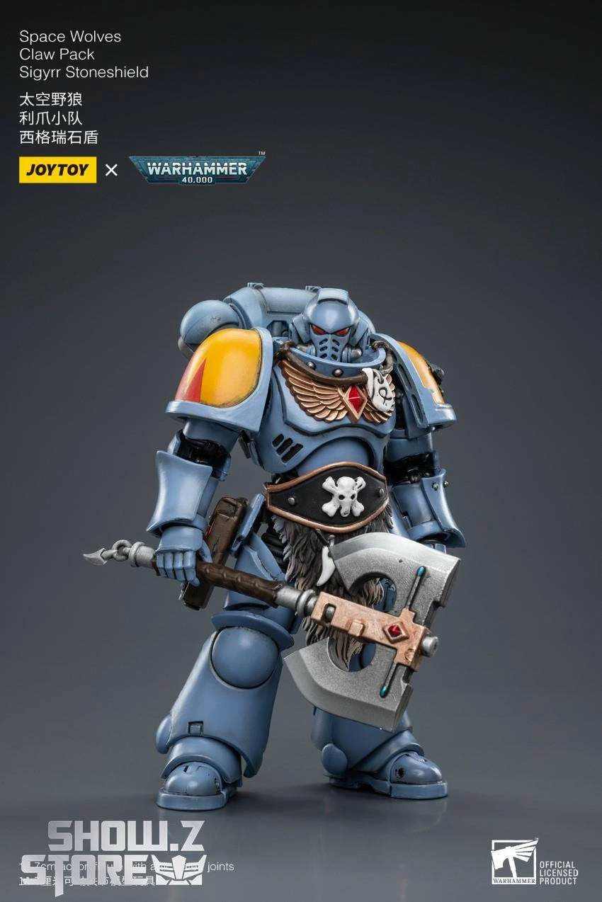 JoyToy Source 1/18 Warhammer 40K Space Wolves Claw Pack Sigyrr Stoneshield 6 JoyToy Source 1/18 Warhammer 40K Space Wolves Claw Pack Sigyrr Stoneshield - Image 4