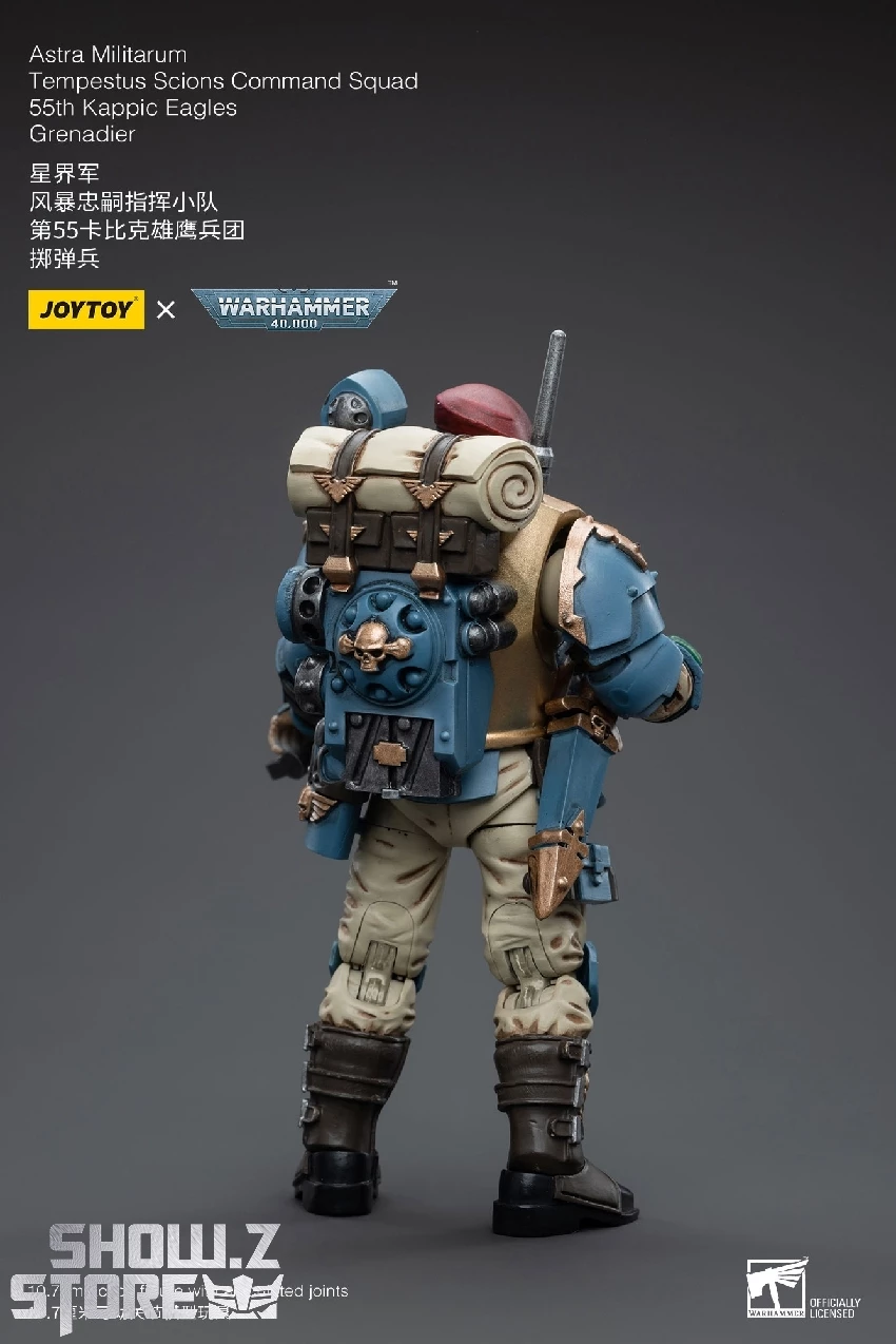JoyToy Source 1/18 Warhammer 40K Astra Militarum Tempestus Scions Command Squad 55th Kappic Eagles Grenadier 8 JoyToy Source 1/18 Warhammer 40K Astra Militarum Tempestus Scions Command Squad 55th Kappic Eagles Grenadier - Image 6
