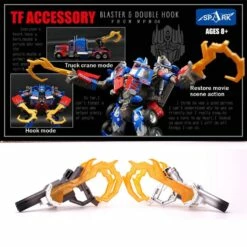 Spark Blaster & Double Hook For LT02 MPM-04 MPM04 Optimus Prime Upgrade Kit Silver & Grey -Action Figures Store 75fd200c09