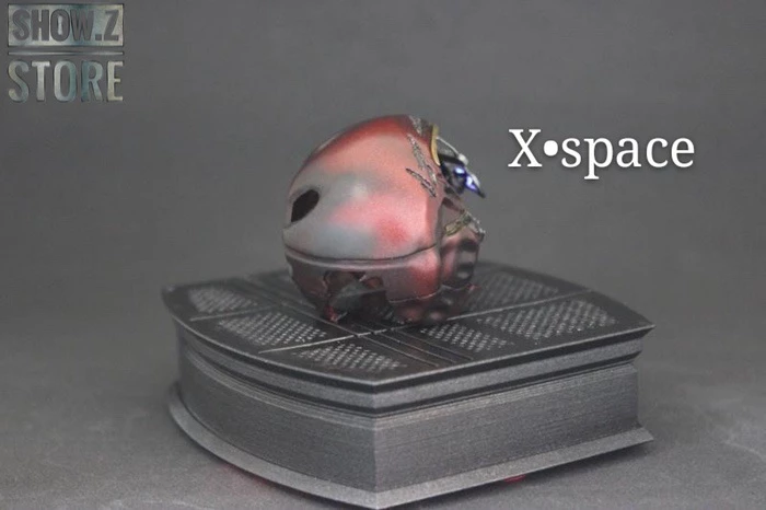 X-Space Studio 1/6 Iron Man MK50 Battle Damaged Helmet /w LED 7 X-Space Studio 1/6 Iron Man MK50 Battle Damaged Helmet /w LED - Image 5
