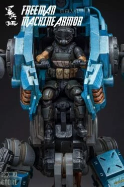 JoyToy Source Acid Rain 1/18 Freeman Machine Armor W/ Pilot Mechas & Soldiers Figure Set Navy Blue Version -Action Figures Store 7b90e181e3