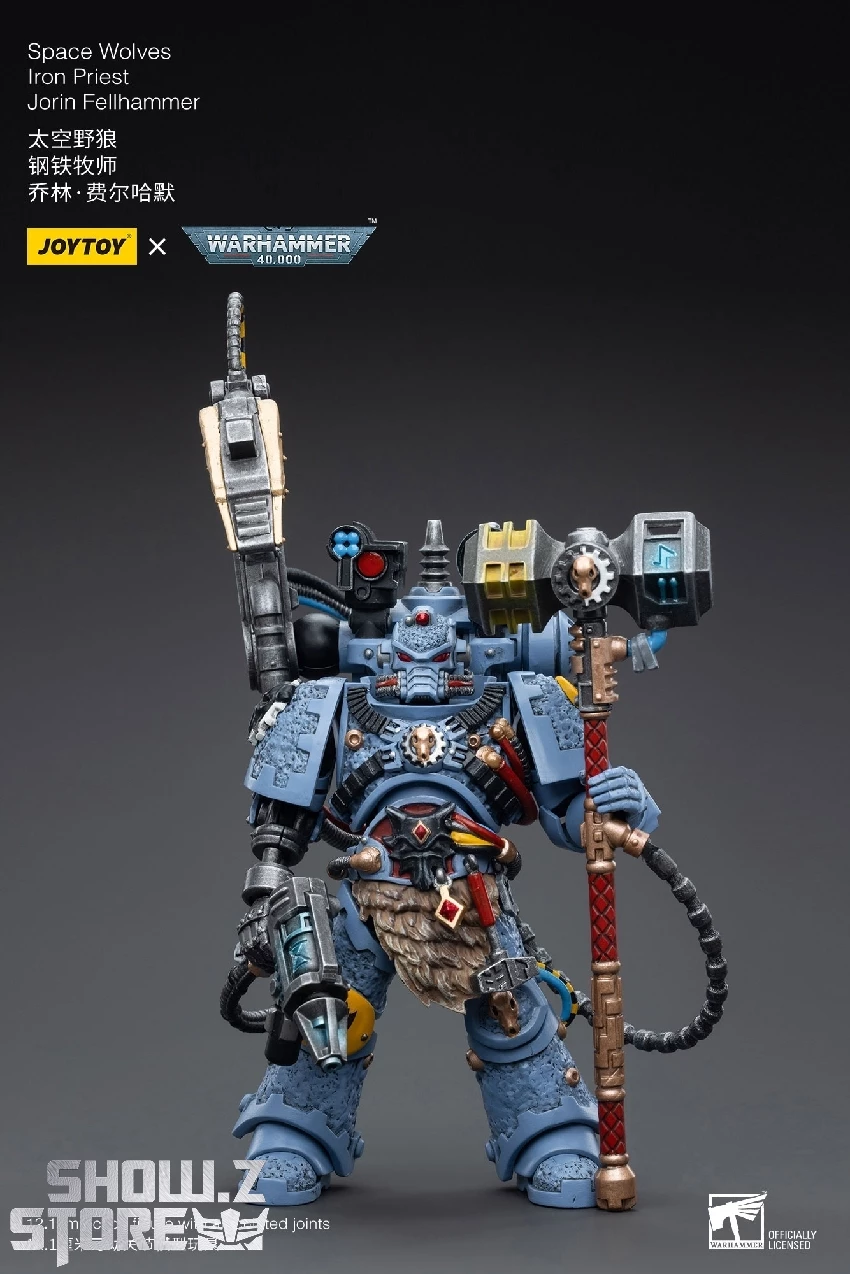 JoyToy Source 1/18 Warhammer 40k Space Wolves Iron Priest Jorin Fellhammer 5 JoyToy Source 1/18 Warhammer 40k Space Wolves Iron Priest Jorin Fellhammer - Image 3
