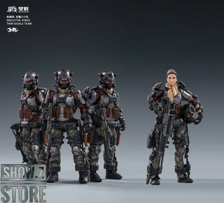 JoyToy Source 1/18 War Stars Skeleton Forces Double Sickle Squad & Helan Set Of 4 4 JoyToy Source 1/18 War Stars Skeleton Forces Double Sickle Squad & Helan Set Of 4 - Image 2