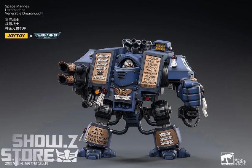 JoyToy Source 1/18 Warhammer 40K Space Marines Ultramarines Venerable Dreadnought Mecha 5 JoyToy Source 1/18 Warhammer 40K Space Marines Ultramarines Venerable Dreadnought Mecha - Image 3