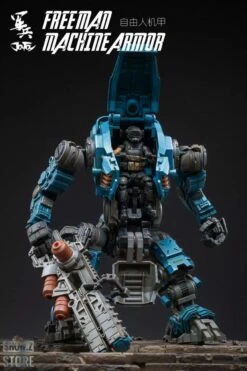 JoyToy Source Acid Rain 1/18 Freeman Machine Armor W/ Pilot Mechas & Soldiers Figure Set Navy Blue Version -Action Figures Store 888c995747