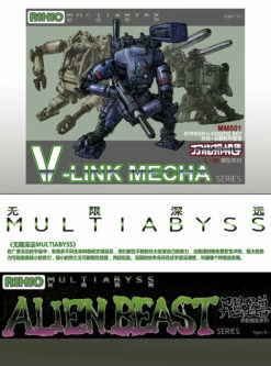 Rihio Multiabyss MM001 V-Link Mecha Striker Logistic Set Green Blue & Desert Set Of 3 -Action Figures Store 8e731f03a6