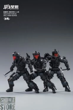 JoyToy Source 1/18 Hardcore Coldplay Skeleton Forces Hell Grim Reaper & Selena Set Of 4 -Action Figures Store 8e885ff22c