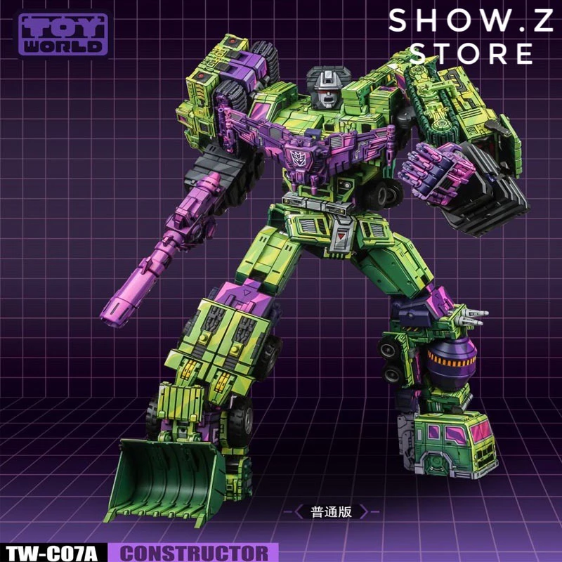 Toyworld TW TW-C07A TWC07A Constructor Devastator Cel Cell Shaded Standard Version Set Of 6 4 Toyworld TW TW-C07A TWC07A Constructor Devastator Cel Cell Shaded Standard Version Set Of 6 - Image 2