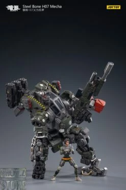 JoyToy Source 1/24 H07 Steel Bone Firepower Mecha Olive Version W/ Pilot -Action Figures Store 97ec8b117e