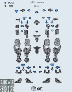 Point Factory Studio PFS02-2 Metal Parts For Bandai MG ZGMF-X09A Justice Gundam -Action Figures Store 9916c95103
