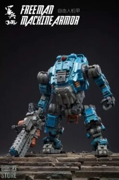 JoyToy Source Acid Rain 1/18 Freeman Machine Armor W/ Pilot Mechas & Soldiers Figure Set Navy Blue Version -Action Figures Store 9d9aa9d187