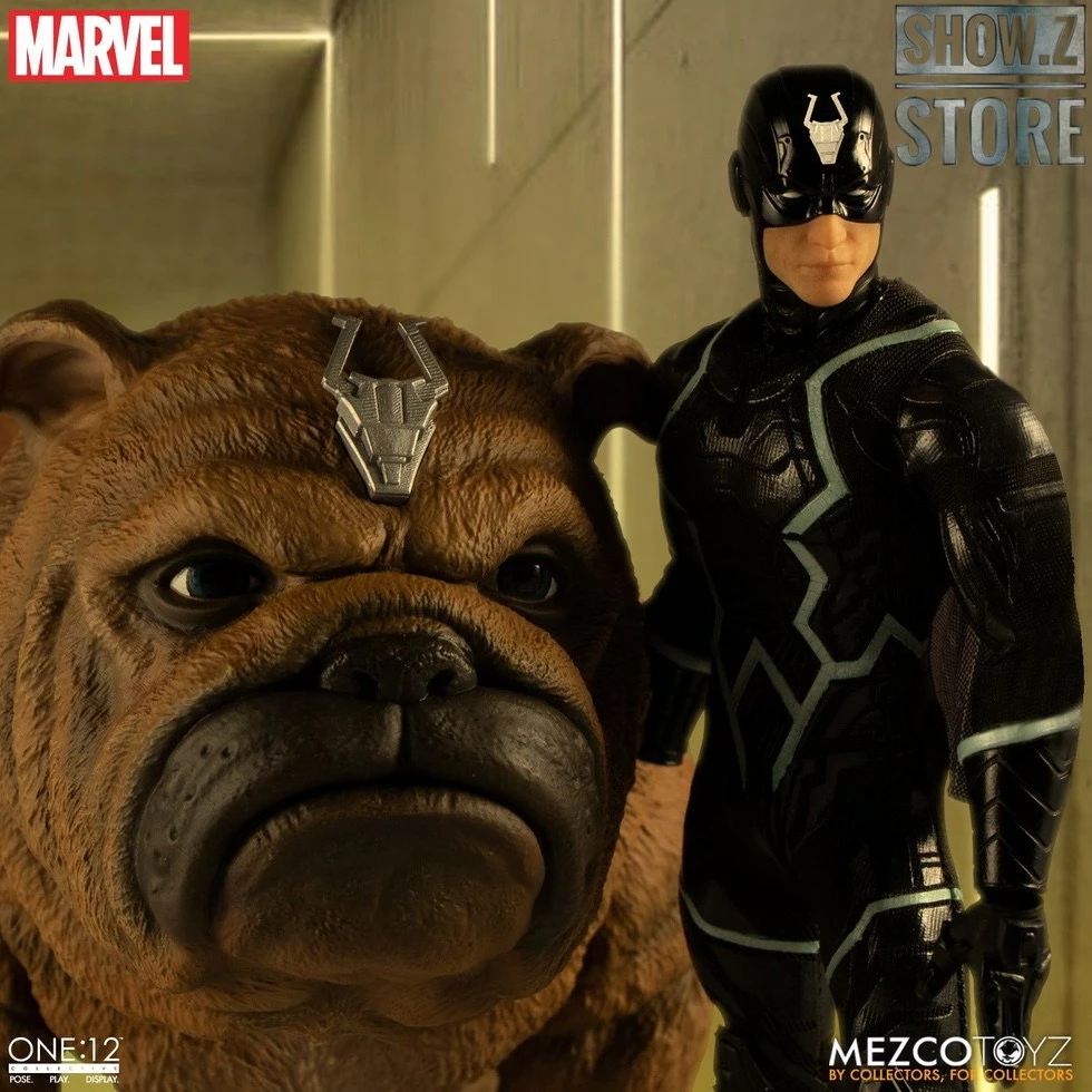 MEZCO Toyz One:12 Black Bolt & Lockjaw Two-Pack 4 MEZCO Toyz One:12 Black Bolt & Lockjaw Two-Pack - Image 2