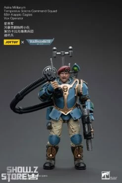 JoyToy Source 1/18 Warhammer 40K Astra Militarum Tempestus Scions Command Squad 55th Kappic Eagles Vox Operator -Action Figures Store 9e69f627fe