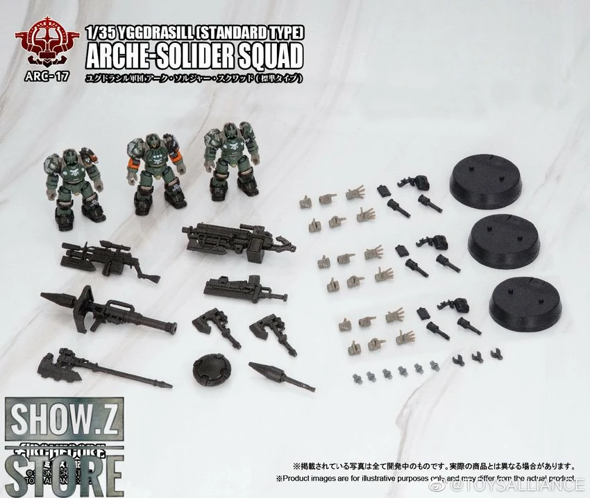 Toys Alliance 1/35 ARC-17 Yggdrasill Arche-Soilder Squad Standard Type Set Of 3 8 Toys Alliance 1/35 ARC-17 Yggdrasill Arche-Soilder Squad Standard Type Set Of 3 - Image 6