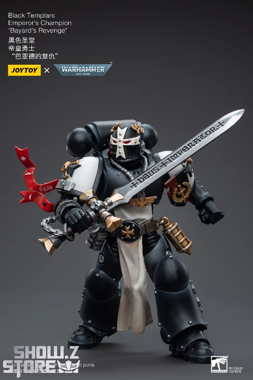 JoyToy Source 1/18 Warhammer 40K Black Templars Emperor's Champion Bayard's Revenge 13 JoyToy Source 1/18 Warhammer 40K Black Templars Emperor's Champion Bayard's Revenge - Image 11