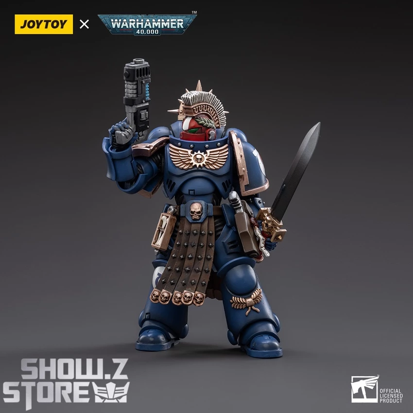 JoyToy Source 1/18 Warhammer 40K Space Ultramarines Veteran Sergeant Icastus 6 JoyToy Source 1/18 Warhammer 40K Space Ultramarines Veteran Sergeant Icastus - Image 4