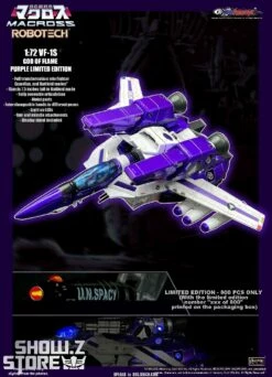KitzConcept 1/72 Macross VF-1S God Of Flame Purple Limited Edition W/ Fast Pack Armor -Action Figures Store a35476daf3