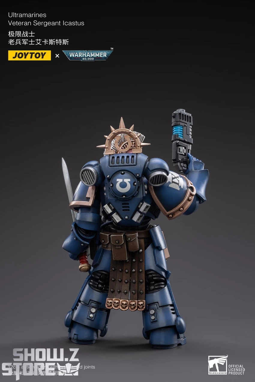 JoyToy Source 1/18 Warhammer 40K Space Ultramarines Veteran Sergeant Icastus 10 JoyToy Source 1/18 Warhammer 40K Space Ultramarines Veteran Sergeant Icastus - Image 8