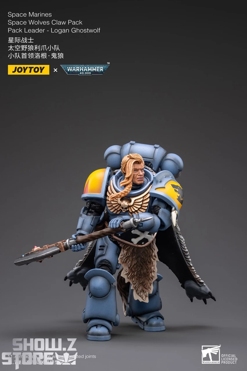 JoyToy Source 1/18 Warhammer 40K Space Wolves Claw Pack Leader-Logan Ghostwolf 5 JoyToy Source 1/18 Warhammer 40K Space Wolves Claw Pack Leader-Logan Ghostwolf - Image 3