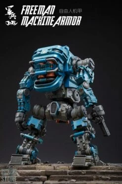 JoyToy Source Acid Rain 1/18 Freeman Machine Armor W/ Pilot Mechas & Soldiers Figure Set Navy Blue Version -Action Figures Store b05d37e4b6