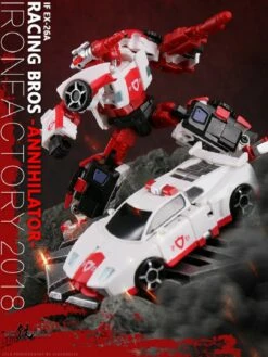 IronFactory EX-26A Racing Bros Annihilator Red Alert -Action Figures Store c71639378a