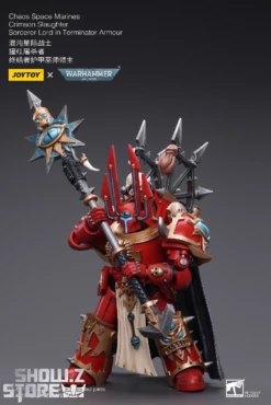 JoyToy Source 1/18 Warhammer 40K ChaoSpace Marines Crimson Slaughter Sorcerer Lord In Terminator Armour -Action Figures Store c78973fbeb